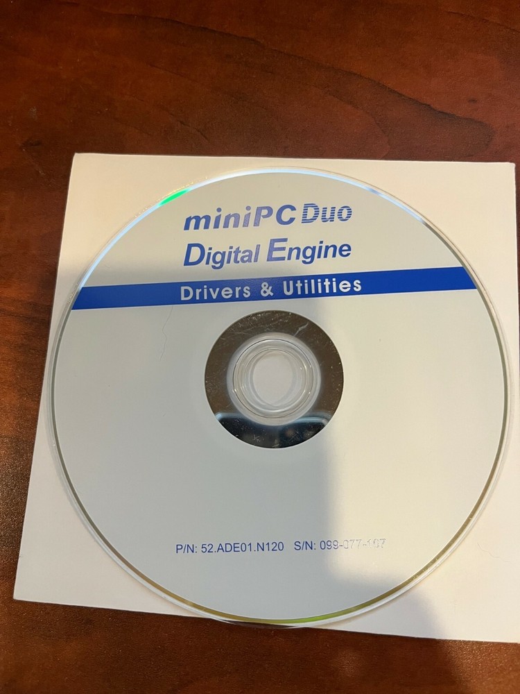 MiniPC Duo Digital Engine Drivers & Utilities CD-ROM