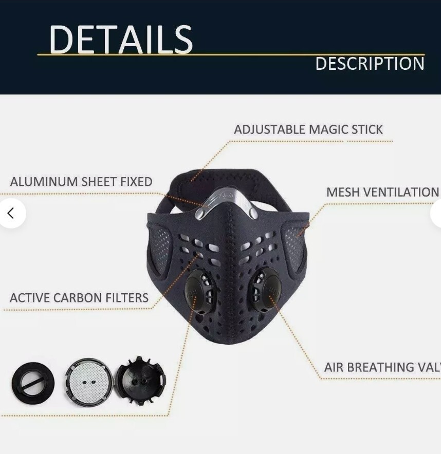M plus Dust Mask Face Mask with Valve