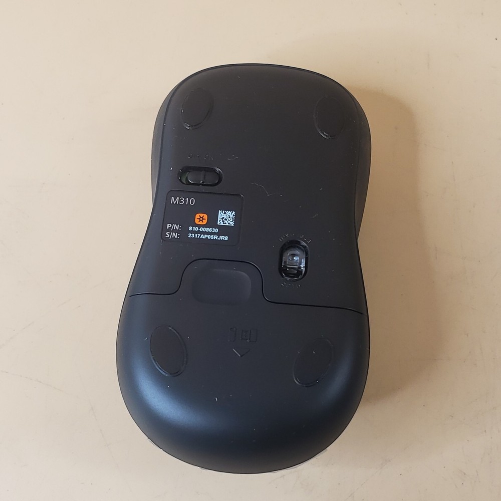 Logitech M310 Wireless Mouse, 2.4 GHz Connectivity, 1000 dpi Optical Sensor