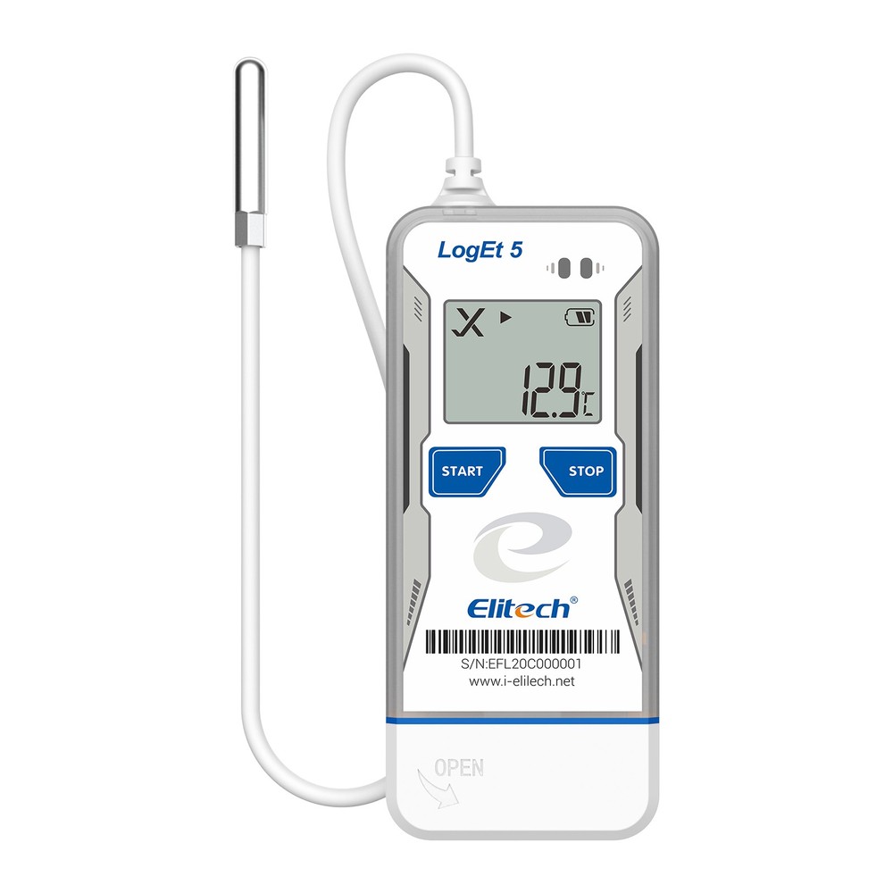 Elitech LogEt 5B Temperature Data Logger Single Use PDF Report 32000 Points