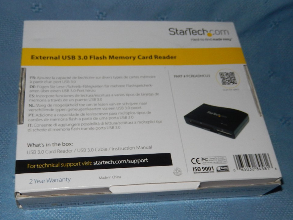 StarTech External USB 3.0 Flash Memory Card Reader - #FCREADHCU3 - Unused