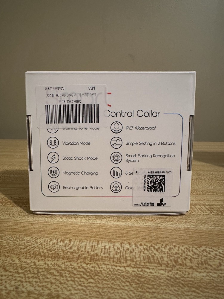 Smart Automatic AI Shock Collar for Dogs Rechargeable Training Collar 4 Modes