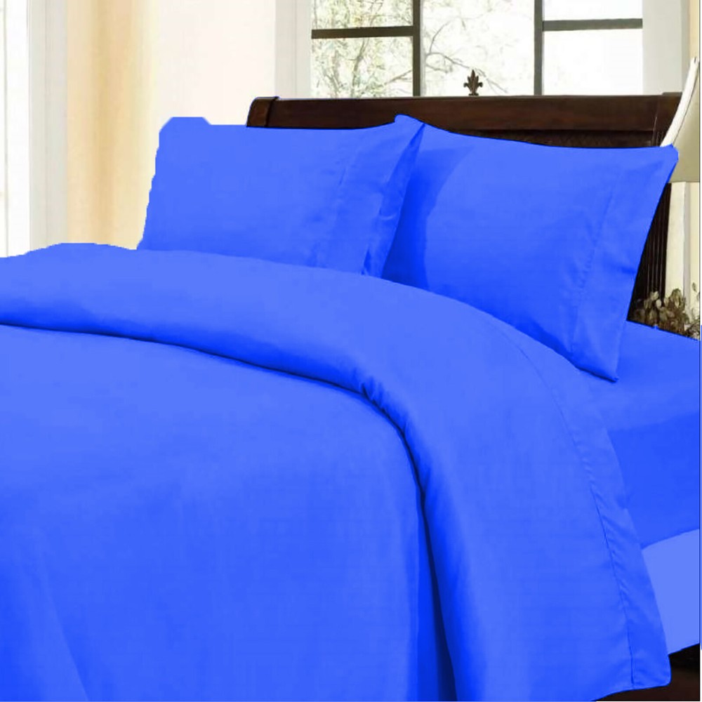 Bedding Collection 1000 TC OR 1200 TC 100% Cotton Royal Blue Solid Select Item