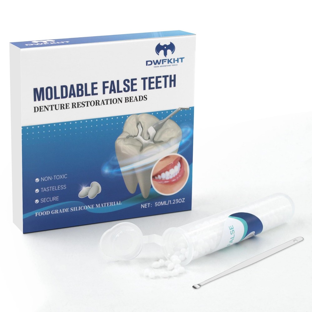 Tooth Repair Kit, Moldable False Teeth, Tooth Replacement Missing Teeth, Teeth