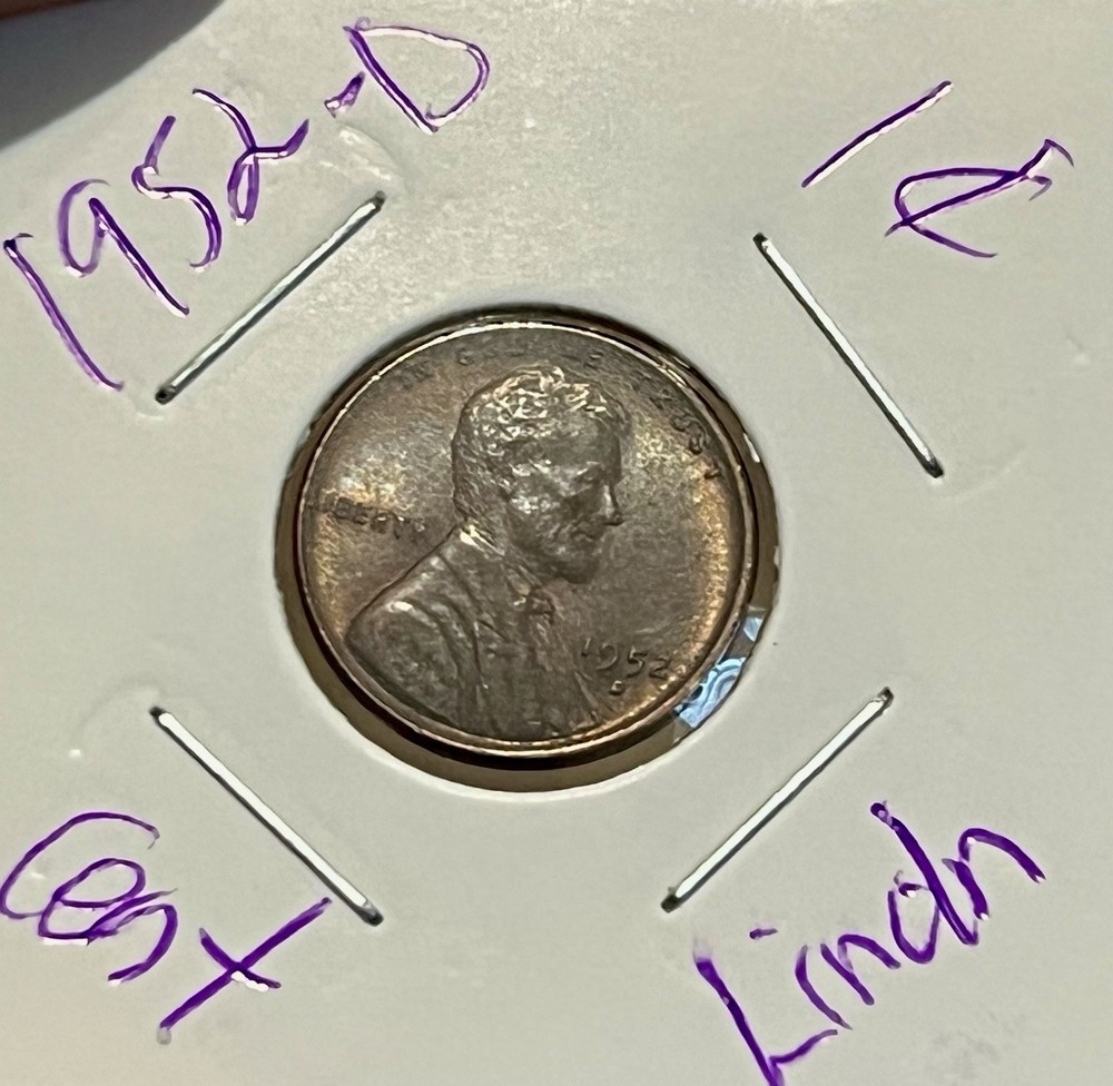1952-D Circulated Lincoln Wheat Cent,