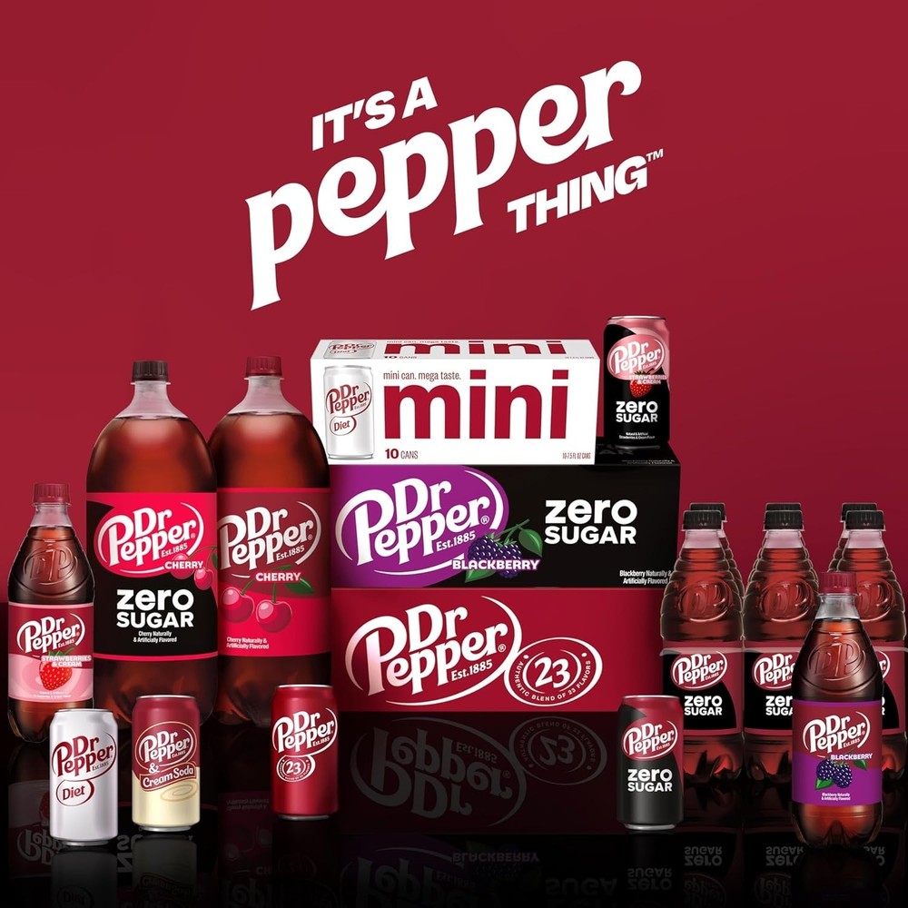 12-Pack Zero Sugar Cherry Flavored Soda Cans - Refreshing Beverage Choice