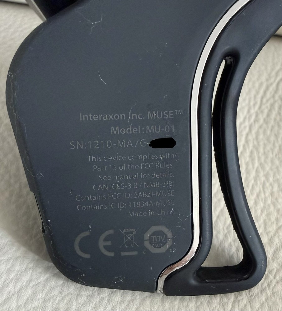 Muse Brain Sensing Headband MU-01 Meditation Device w/ Case Tested