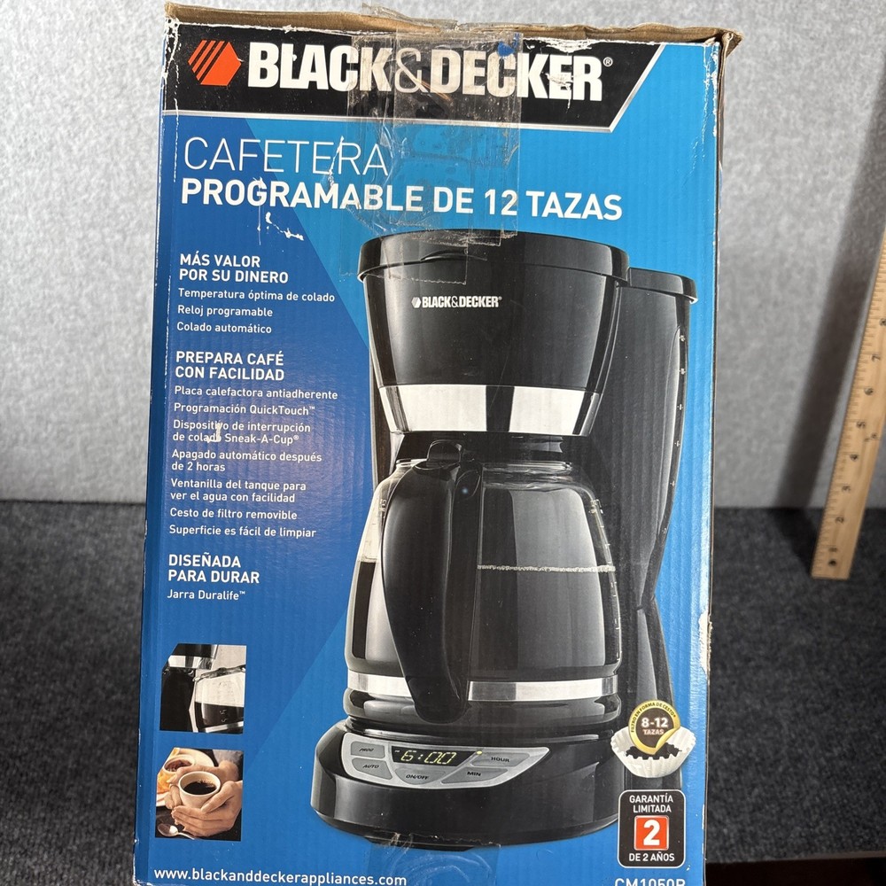 Black & Decker 12 Cup Programmable Coffee Maker Black - Open Box