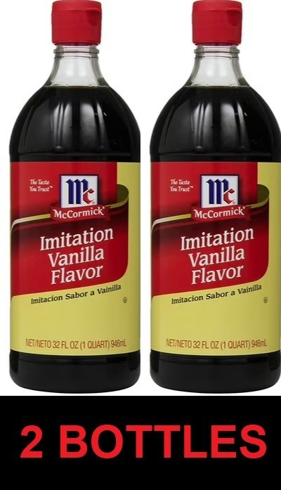 McCormick Imitation Vanilla Flavor 32 oz Bottle - 2 PACK