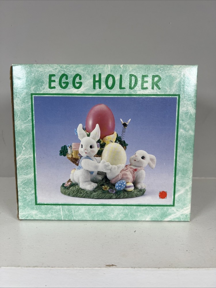 Vintage Easter Holiday Rabbits Egg Holder