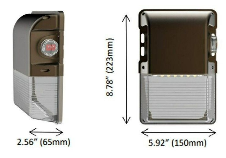 10 Pack LED Mini Wall Pack WATT CCT Selectable Photocell Installed