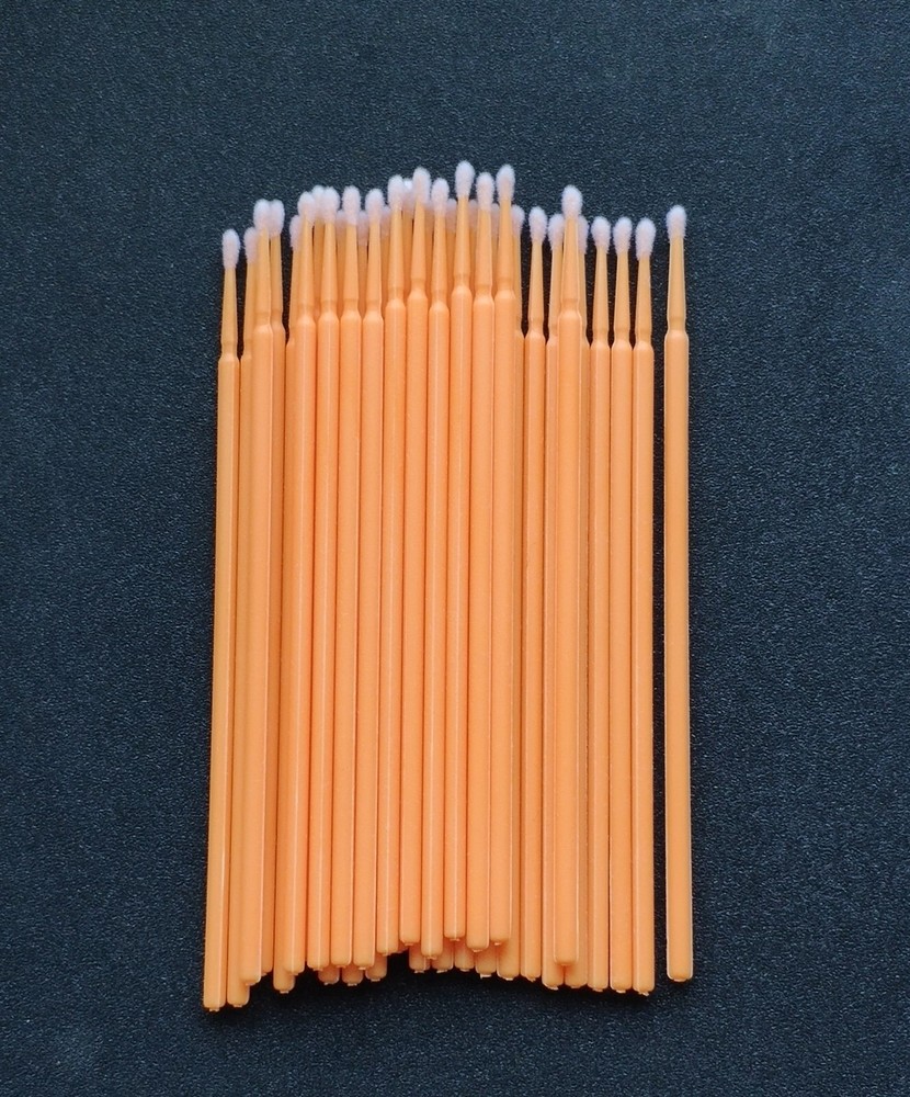 100Pcs Micro Swabs Applicators Microbrush Dental (Regular,Fine,Super Fine) Eye