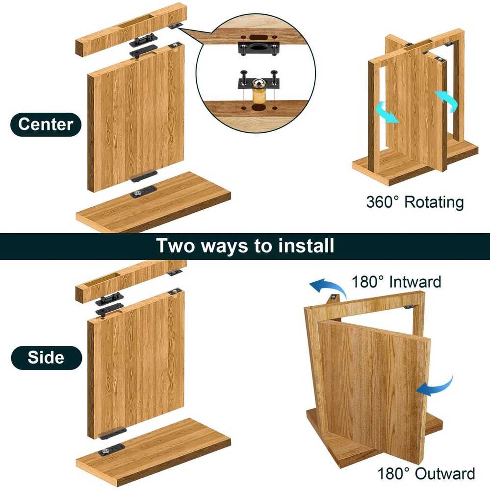 Hidden Door Hinge,870Lbs LoadBearing，Larger Thickened Solid Steel Structure ...