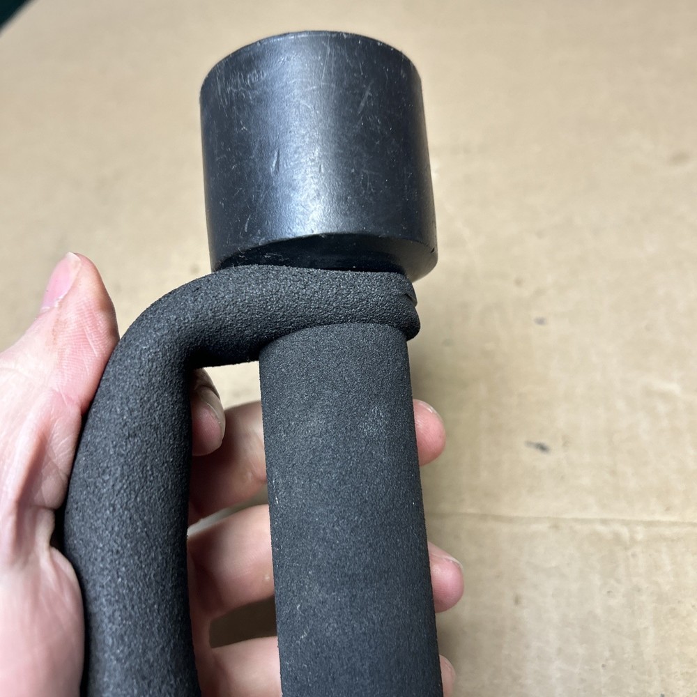 Pair Black Heavy Hand Weights 3 lbs Each 6 lbs Total