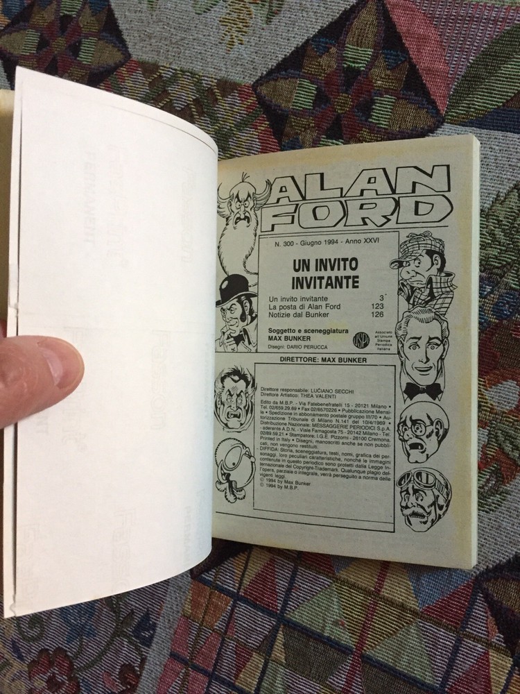 1994 Alan Ford N.300 An Inviting Invitation With Stickers