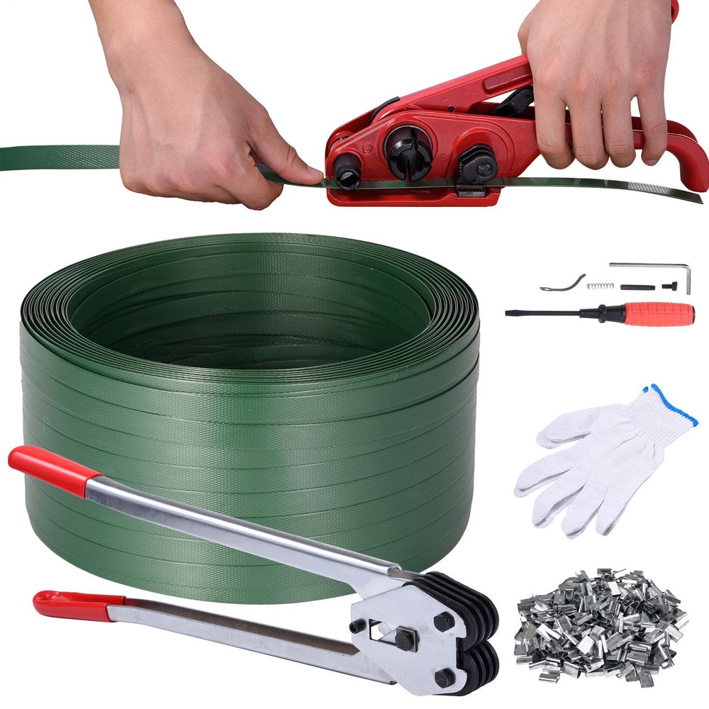 Banding Strapping Kit Pallet Packaging Strapping Tool PET Tensioning Tool 2000Ft