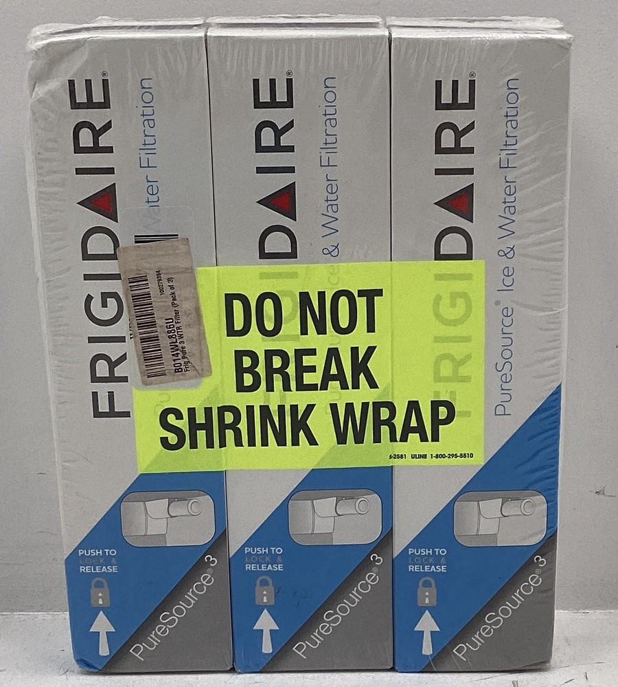 3 PACK Frigidaire WF3CB Refrigerator PureSource 3 Water & Ice Filter