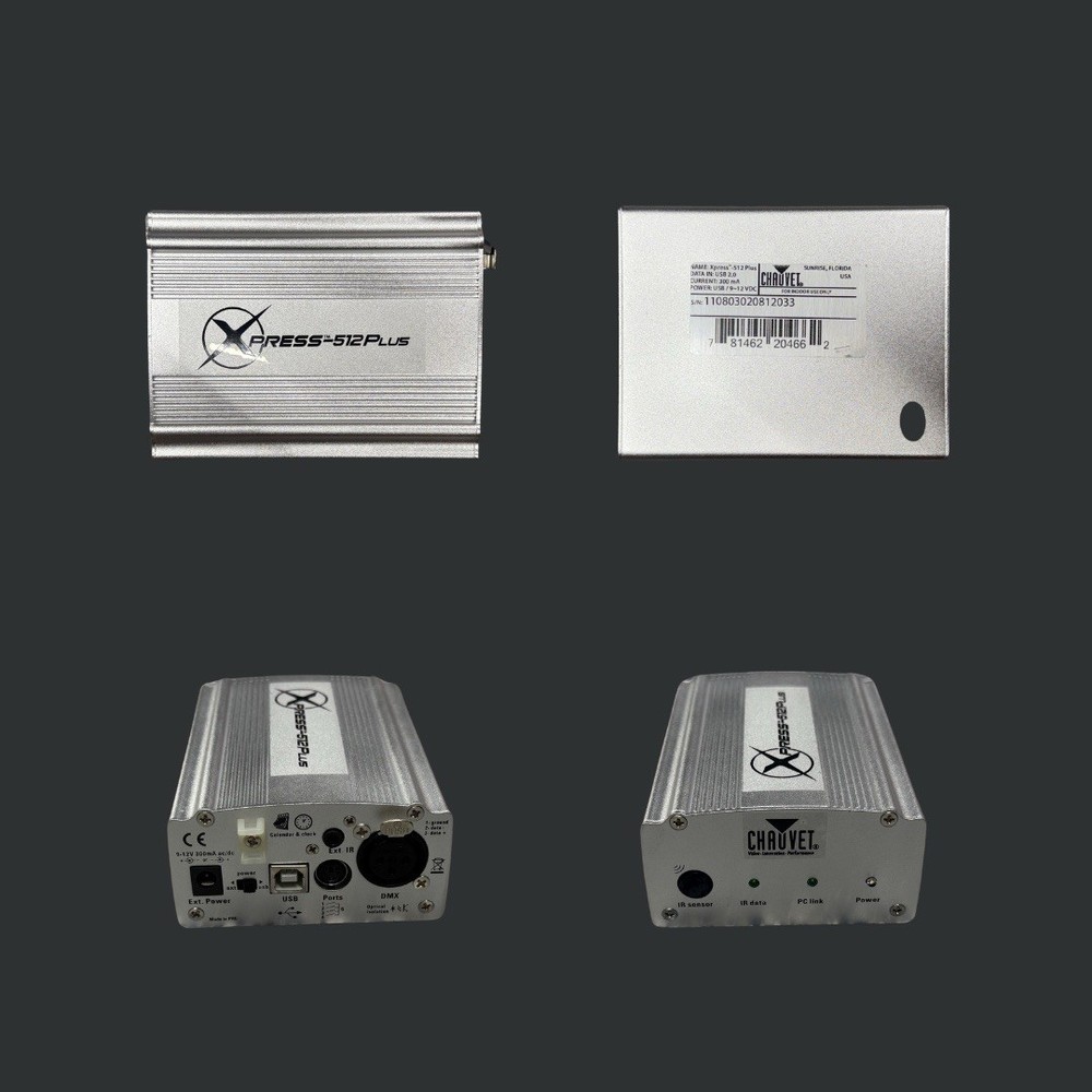 Chauvet DJ Xpress 512 Plus DMX USB Lighting Controller Interface