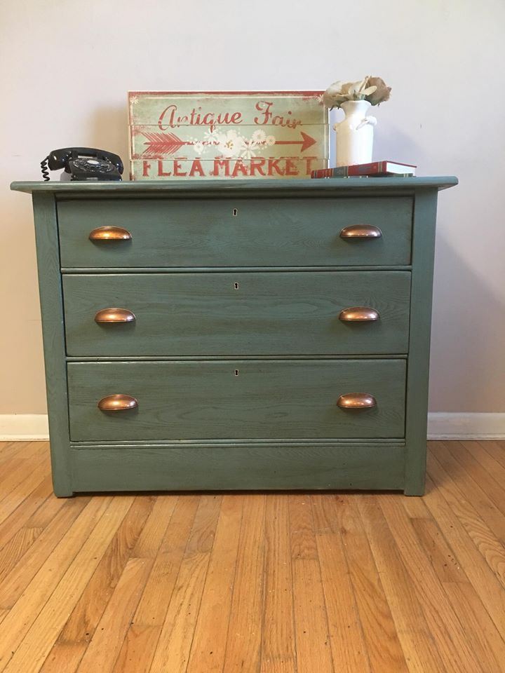 2-1/2" or 3" Dual Mount Cup Pull Antique Copper