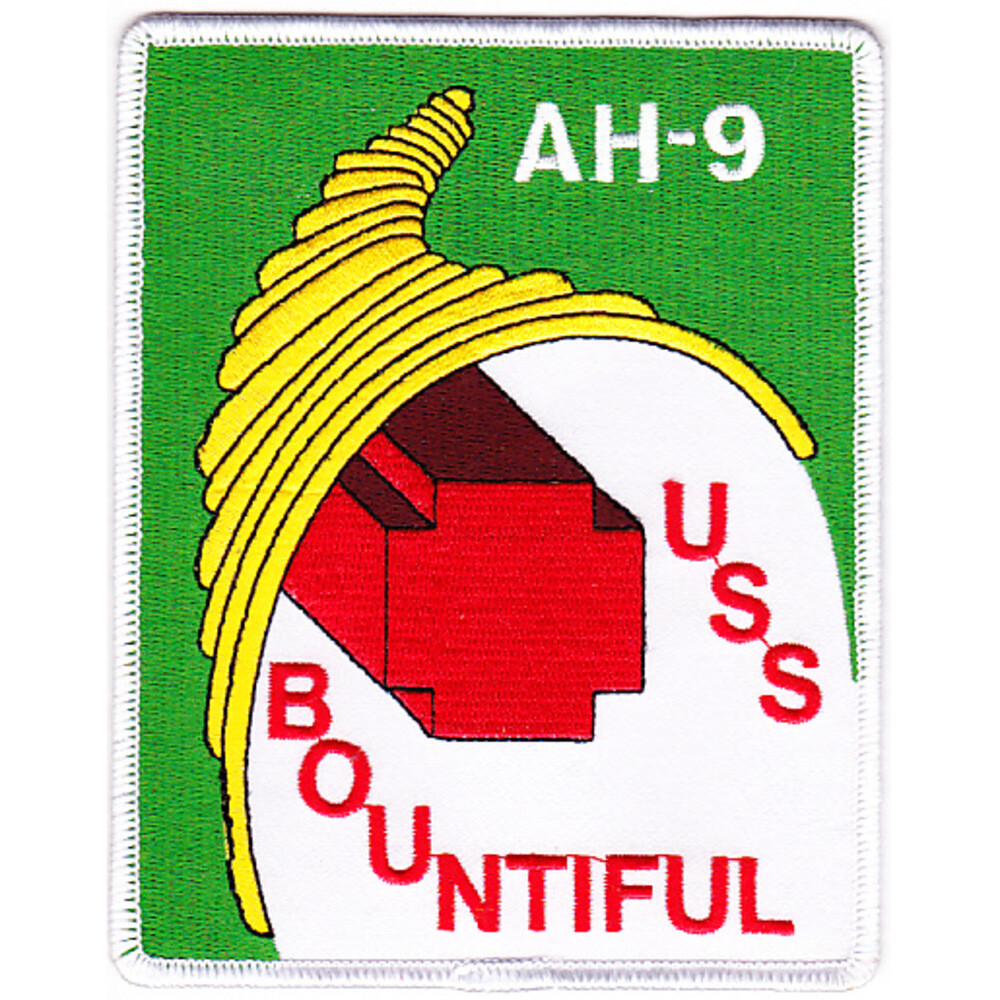 USS Bountiful AH-9 Hospital Ship Patch
