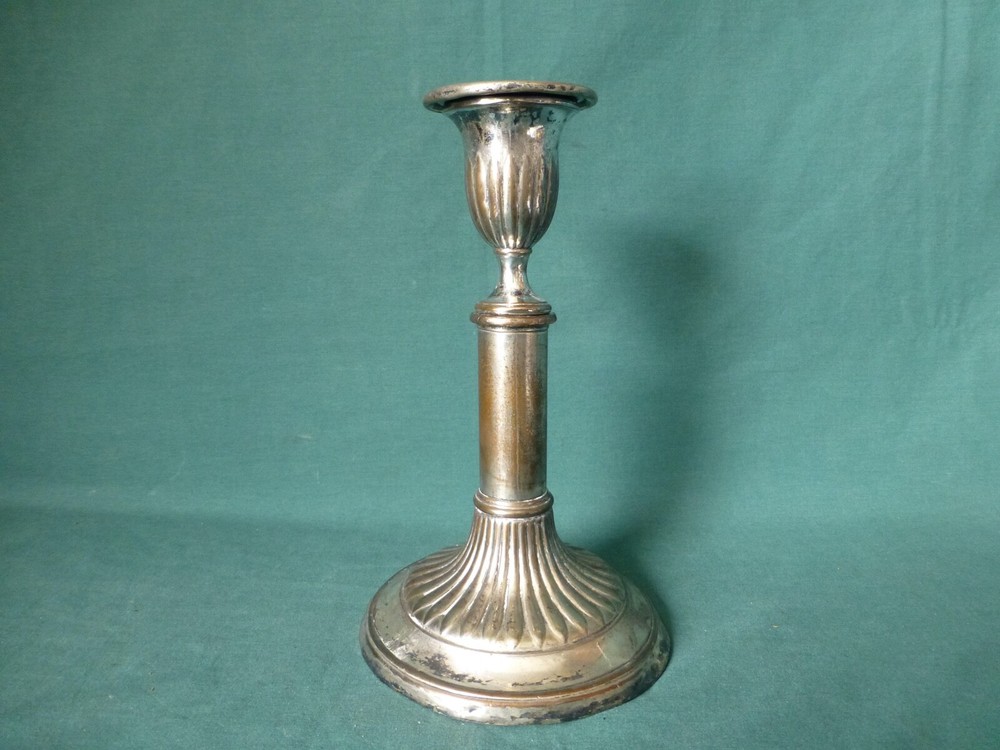Antique Silver Plate Telescopic Candle Stick