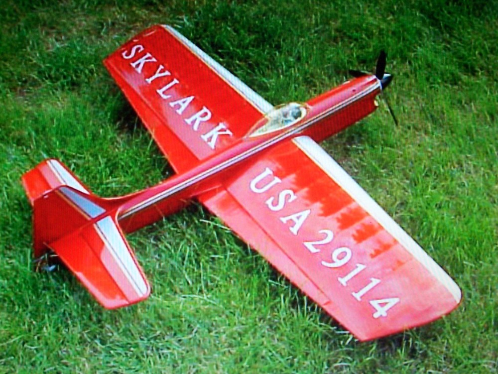 SKYLARK PLAN & CONSTRUCTION ARTICLE for Ed Southwick's UC Stunt Model Airplane