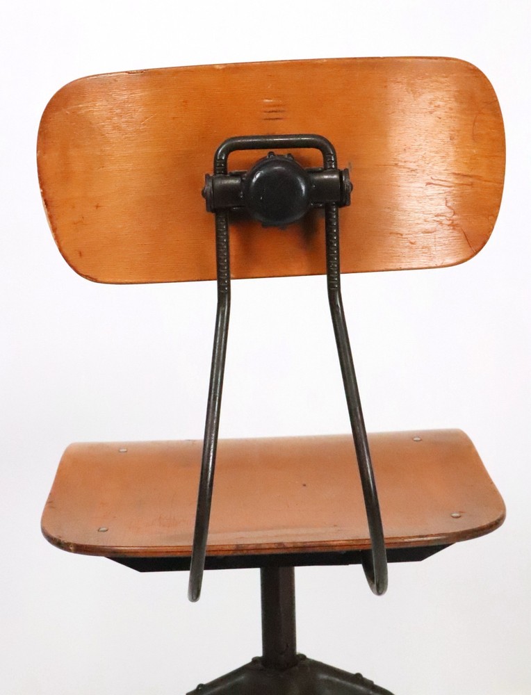 Vintage Industrial Toledo Drafting Stool
