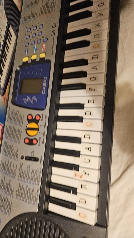 Casio SA-67 Electronic Keyboard Tested Working W/ Original Box