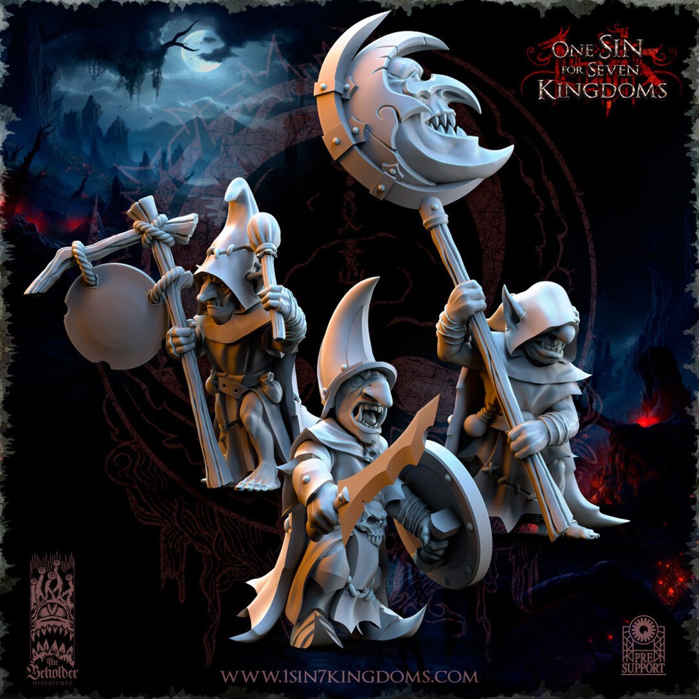 BlackHorde Goblin Command | The Beholder Miniatures |