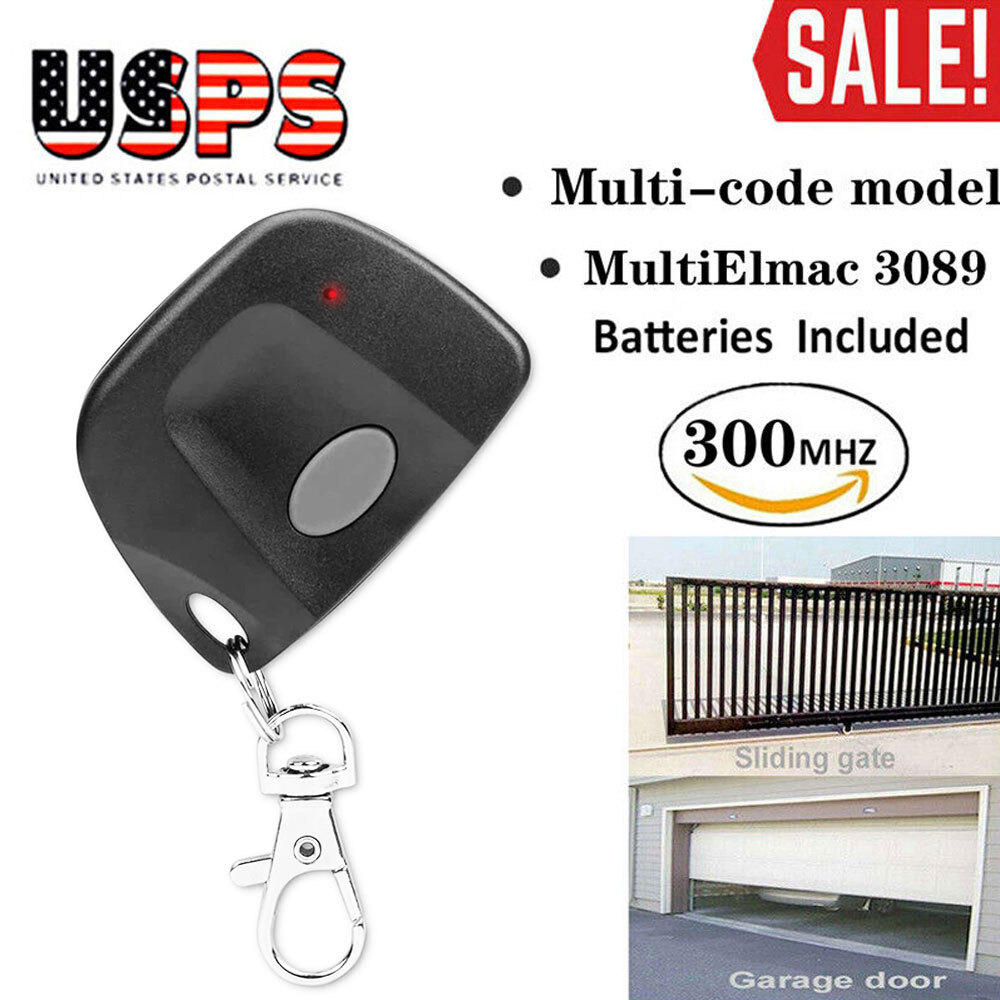 For 3089 multi-code multicode 3060 Linear R4G9 300mhz Garage Door Button Remote