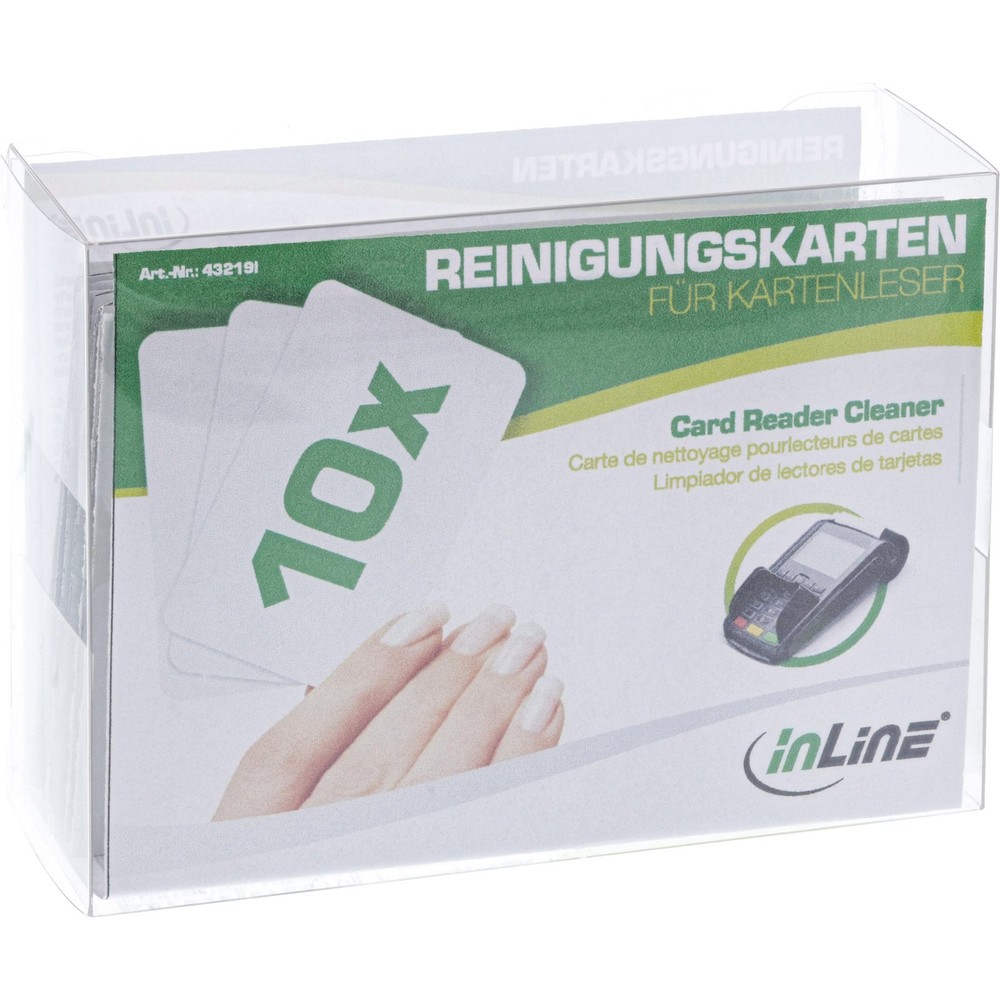 InLine Card Reader Cleaning Cards 10pc Pack. 43219I