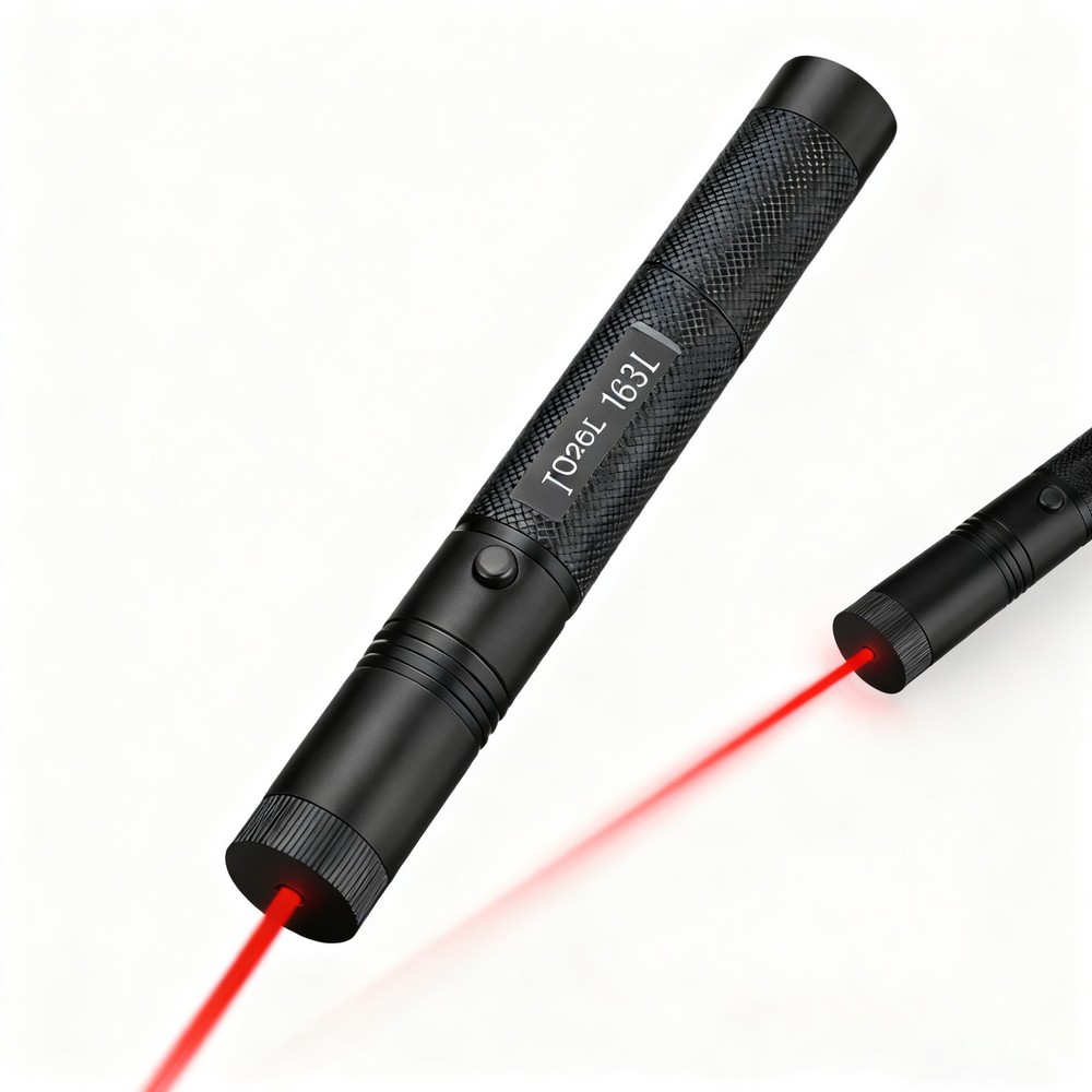 Rechargeable Flashlight Red LaserPointer Adjustable Focus Cat Toy Teacher