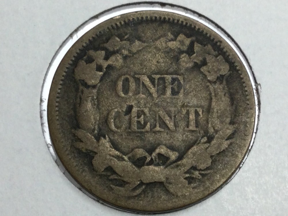 1858 small letter Flying Eagle Cent in fine/very fine