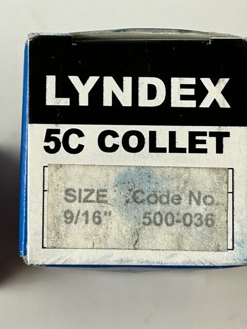 9/16" 5C ROUND COLLET LYNDEX 500-036