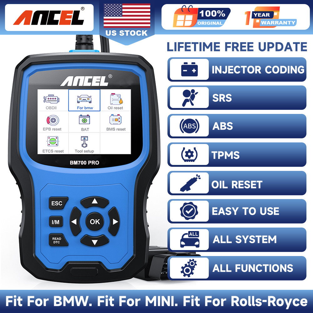 ANCEL BM700 For BMW RR OBD2 Scanner Code Reader All System Diagnostic Tool EPB
