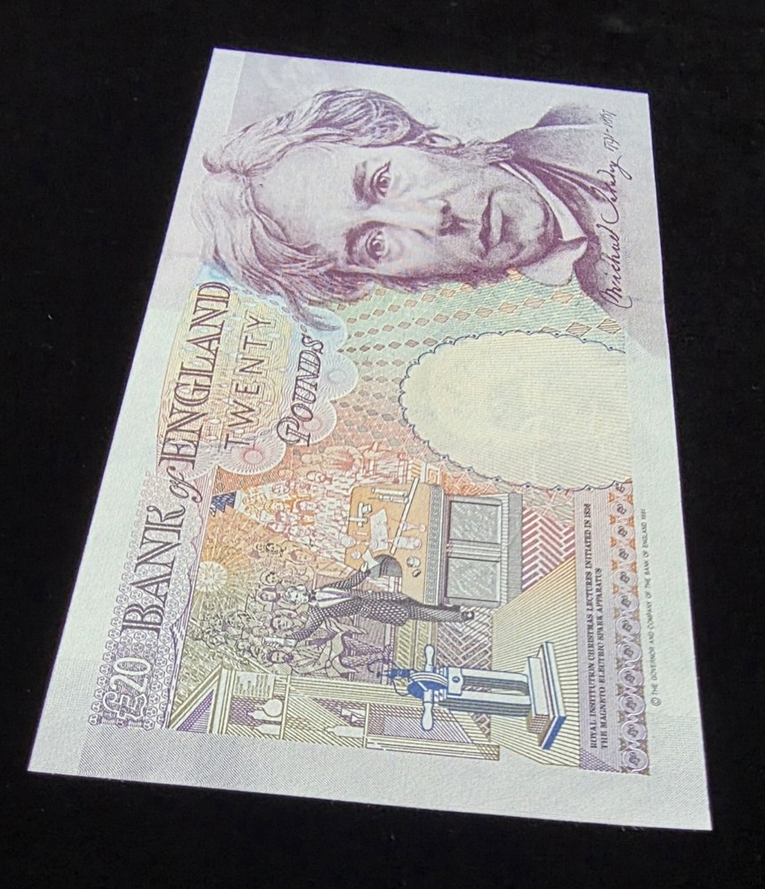 UNC First Run E01 £20 Twenty Pound Kentfield Banknote