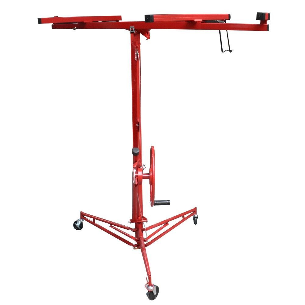 16 FT Drywall Lift Plasterboard Panel Rolling Lifter Lockable 150 Lbs