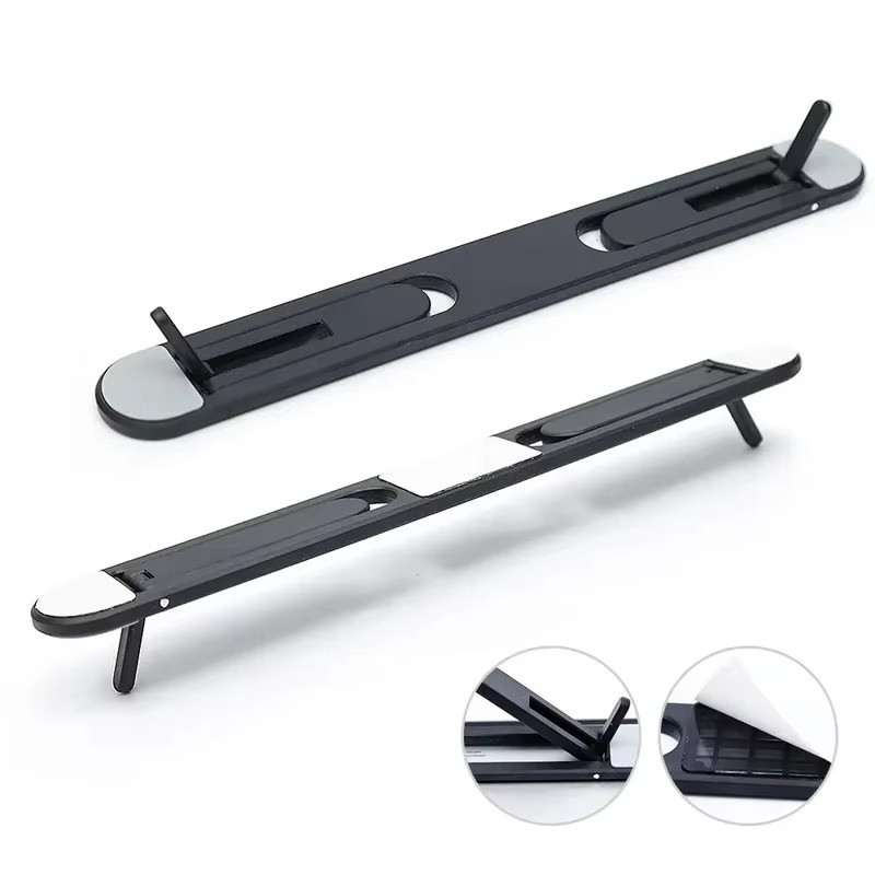 Portable Adjustable Laptop Stand - Foldable Cooling Riser 1PC Plastic Black