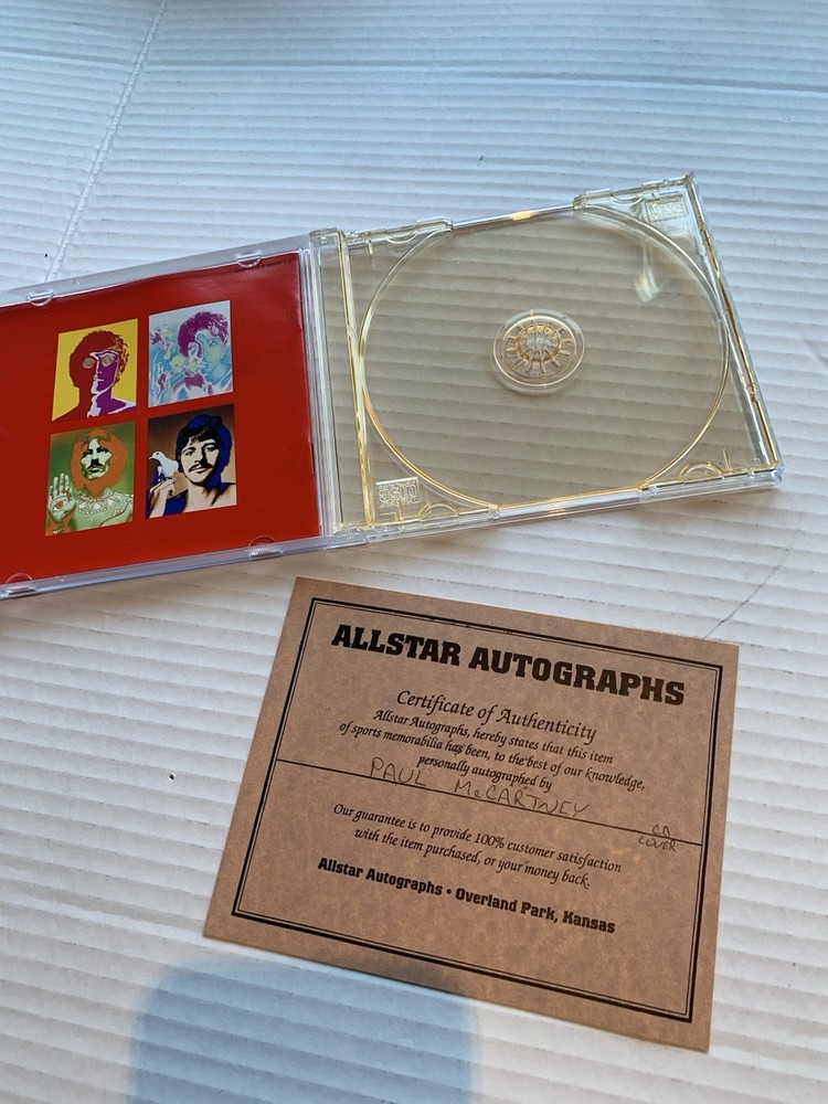 Beatles Paul McCartney CD Case w/certicate