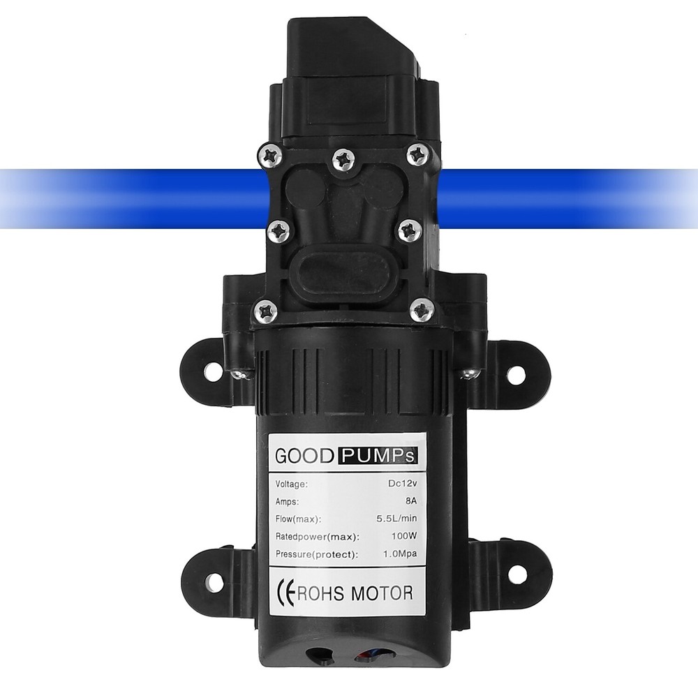 130PSI 12V Water Pump Self Priming Diaphragm High Pressure Automatic Switch