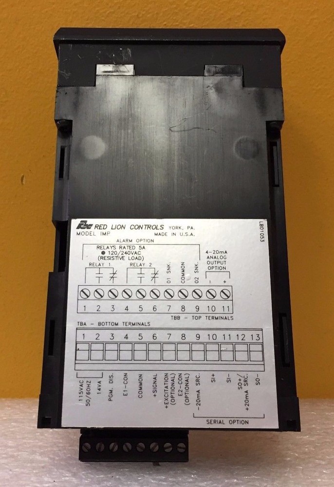 Red Lion Controls IMP (IMP23100) Intelligent DC Process Meter + Alarm. Tested!