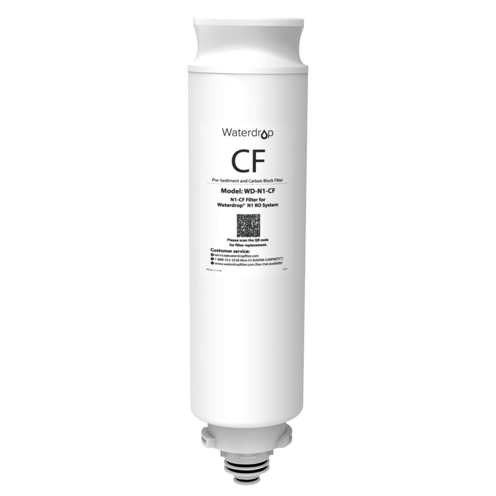 Waterdrop WD-N1-CF Filter, Replacement for WD-N1-W, 6-month Lifetime