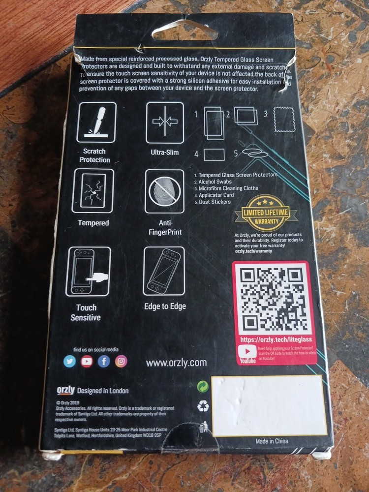 Orzly Switch Lite Nintendo Switch Glass Screen Protector