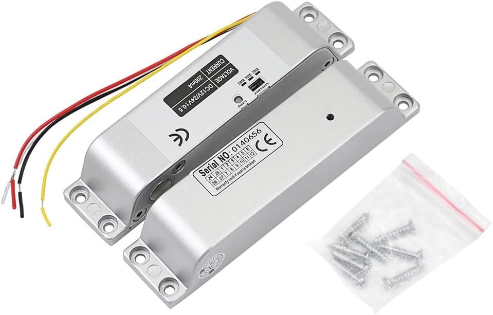 Electronic Drop Bolt Lock with Time Delay - Reliable DC 12V Fail Safe Security