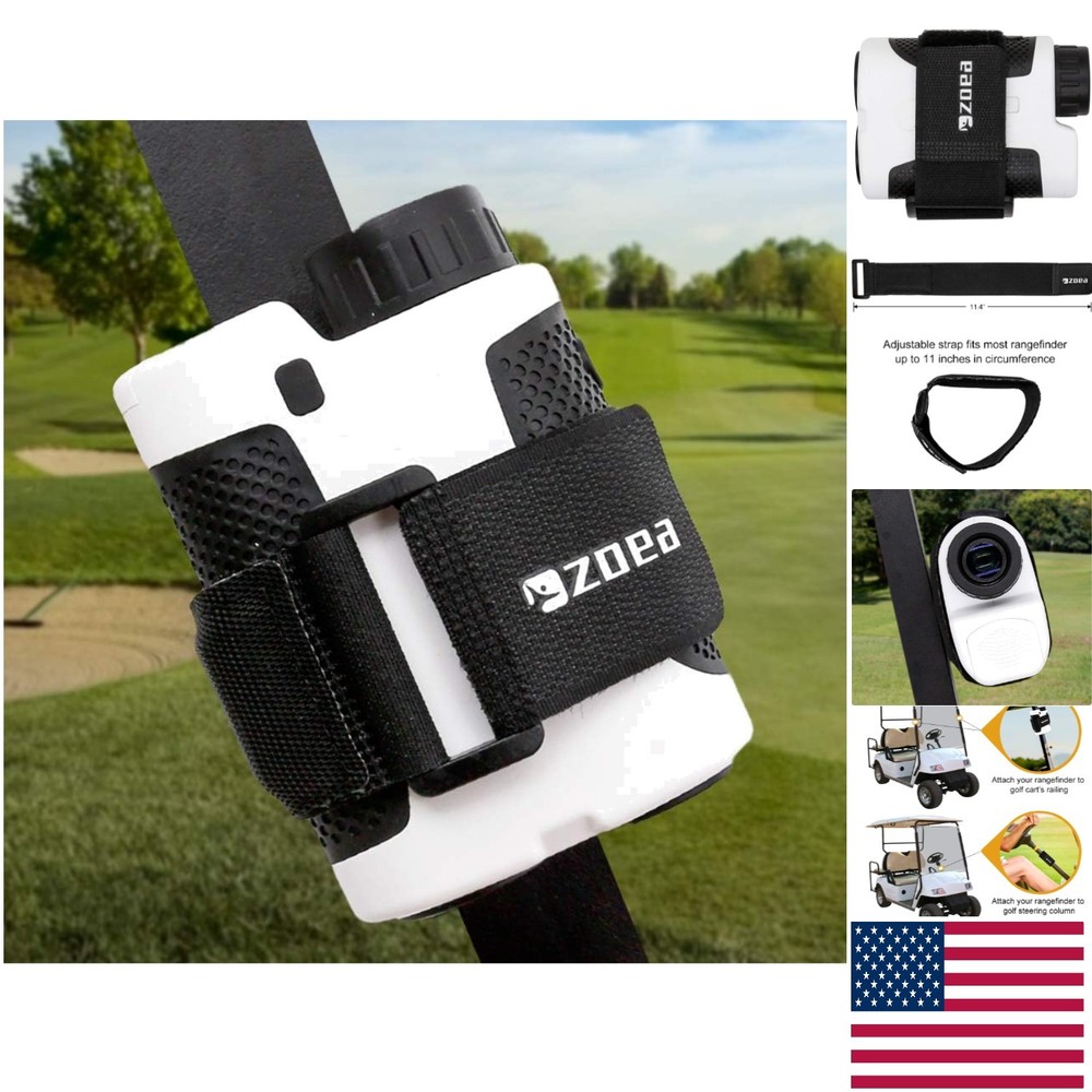 Magnetic Rangefinder Mount Strap for Golf Carts - Adjustable & Secure Holding