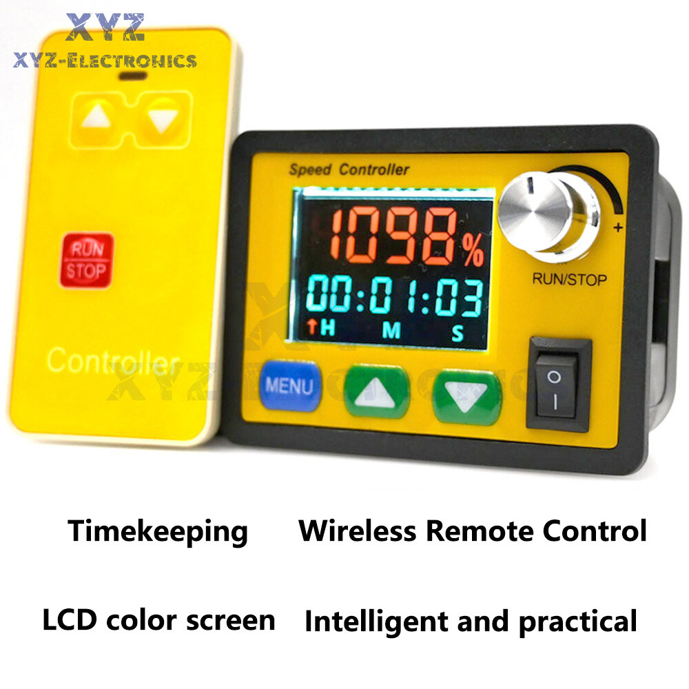 DC6-55V 30A Brush Motor Speed Controller LCD Digital Wireless Remote Control DIY