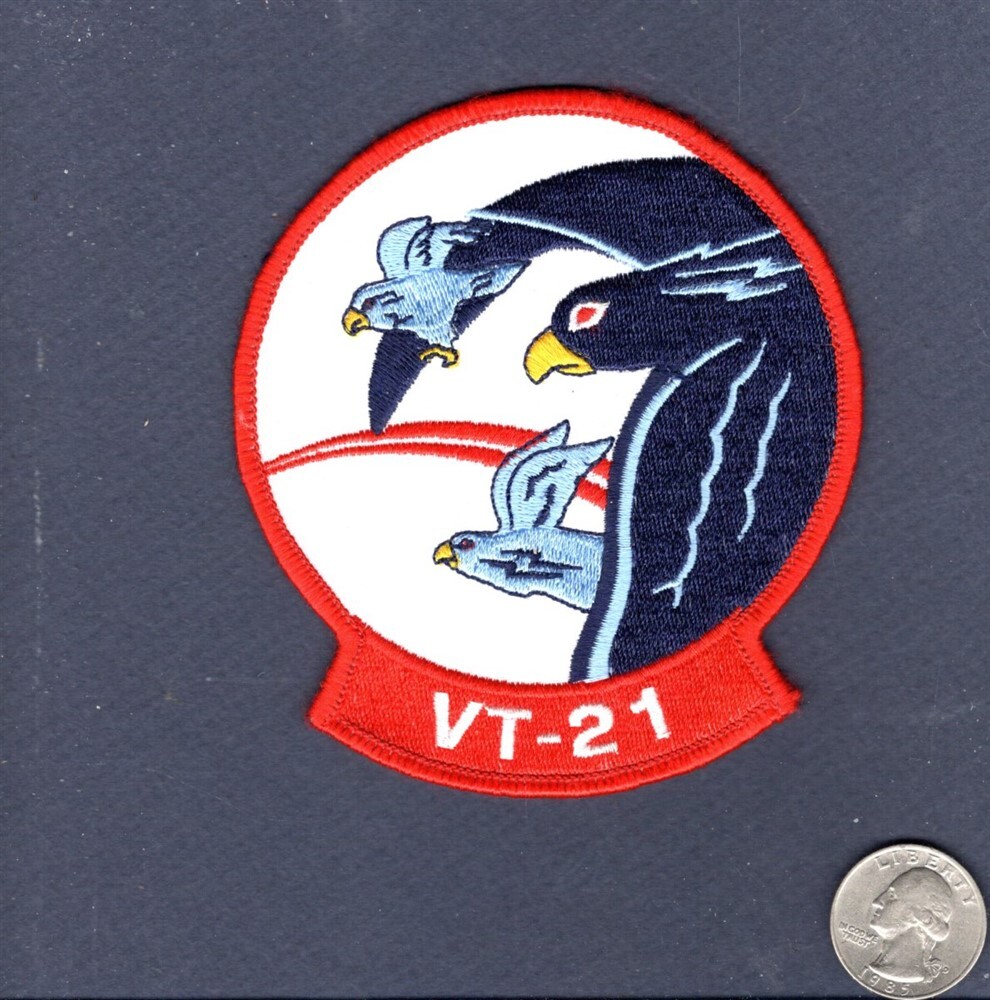 Original VT-21 REDHAWKS US NAVY USMC Training Squadron Patch