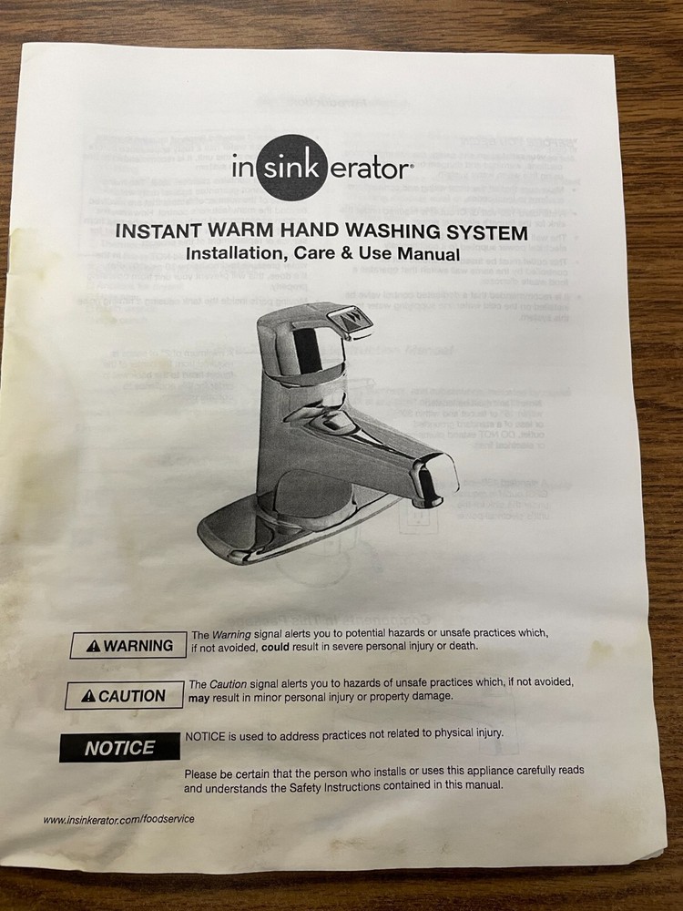 Insinkerator Instant Warm Hand Washing System