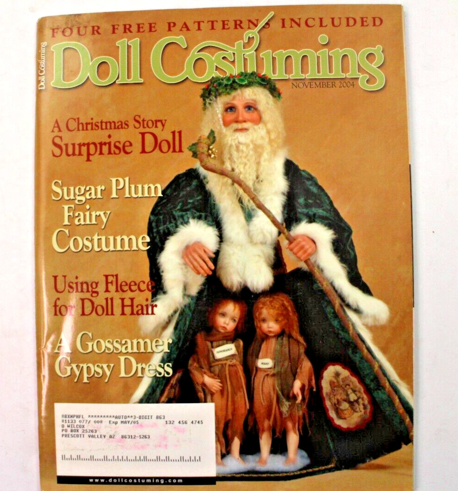 Doll Costuming with Patterns November 2004