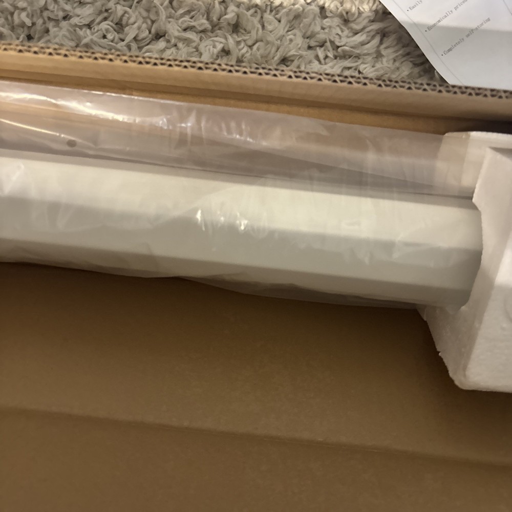 Projection Screen White Bar Built In Wall Hangers Locking System Light Weight